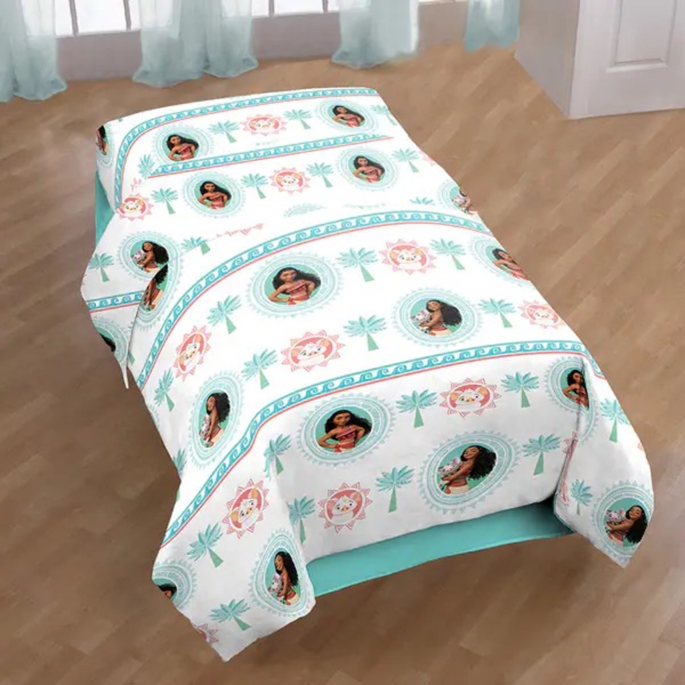 Disney Moana Sheet Set - White and Teal